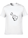 Ukulele Graphic Black T-Shirt