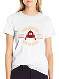 Firefighter Volunteer Save Lives Black T-Shirt