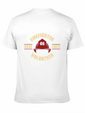 Firefighter Volunteer Save Lives Black T-Shirt