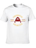 Firefighter Volunteer Save Lives Black T-Shirt