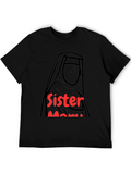 Sister Mama Graphic Tee - Black