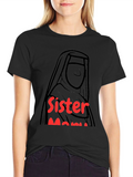 Sister Mama Graphic Tee - Black