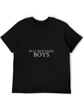 Real Men Make Boys Black Graphic Tee