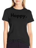 Happy Graphic Tee - Classic Black T-Shirt