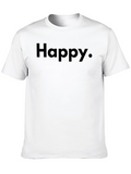 Happy Graphic Tee - Classic Black T-Shirt