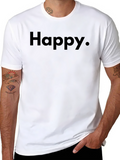 Happy Graphic Tee - Classic Black T-Shirt