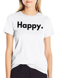 Happy Graphic Tee - Classic Black T-Shirt