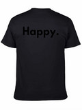 Happy Graphic Tee - Classic Black T-Shirt