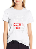 Keep Calm and Climb On Black T-Shirt