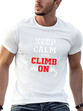 Keep Calm and Climb On Black T-Shirt