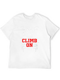 Keep Calm and Climb On Black T-Shirt