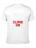 Keep Calm and Climb On Black T-Shirt