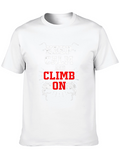 Keep Calm and Climb On Black T-Shirt