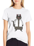 Doctor Cat T-Shirt - Medical Humor Apparel