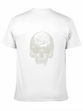 Skull Desert Scene Graphic Tee - Black