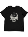 Skull Desert Scene Graphic Tee - Black