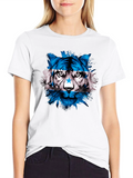 Honduras Flag Tiger Graphic T-Shirt