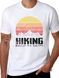 Hiking Makes Me Happy Graphic T-Shirt