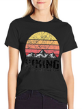 Hiking Makes Me Happy Graphic T-Shirt