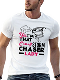 Crazy Storm Chaser Lady T-Shirt