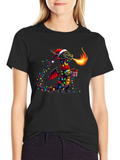 Christmas Dragon T-Shirt - Holiday Fire Breath