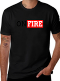 On Fire Graphic T-Shirt - Black