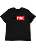 On Fire Graphic T-Shirt - Black
