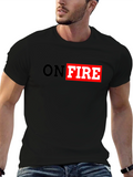 On Fire Graphic T-Shirt - Black