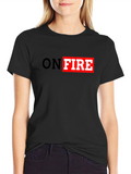 On Fire Graphic T-Shirt - Black