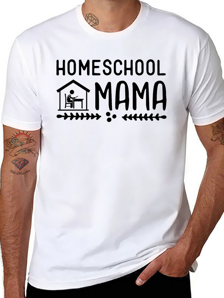 Homeschool Mama Graphic Tee - Black