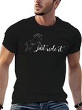 Just Ride It Black Horse Tee