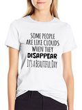 Funny Sarcastic Disappear Quote Black T-Shirt