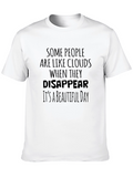 Funny Sarcastic Disappear Quote Black T-Shirt