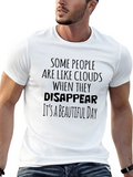 Funny Sarcastic Disappear Quote Black T-Shirt