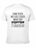Funny Sarcastic Disappear Quote Black T-Shirt