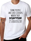 Funny Sarcastic Disappear Quote Black T-Shirt