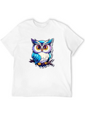 Cool Owl Graphic Tee - Unique Design!
