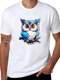 Cool Owl Graphic Tee - Unique Design!