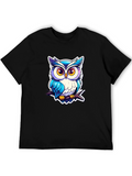 Cool Owl Graphic Tee - Unique Design!