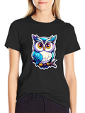 Cool Owl Graphic Tee - Unique Design!