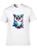 Cool Owl Graphic Tee - Unique Design!