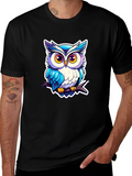 Cool Owl Graphic Tee - Unique Design!