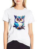 Cool Owl Graphic Tee - Unique Design!