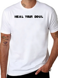 Heal Your Soul - Black Graphic T-Shirt