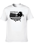 American Football USA Map Graphic T-Shirt