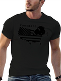 American Football USA Map Graphic T-Shirt