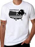 American Football USA Map Graphic T-Shirt