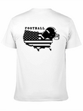 American Football USA Map Graphic T-Shirt