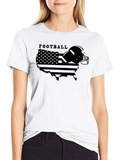 American Football USA Map Graphic T-Shirt