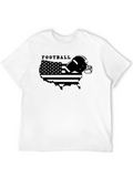 American Football USA Map Graphic T-Shirt